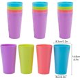 thumbnail image 6 of Plastic Drinking Cups for Children and Adults,Casewin 500ml/17.5oz  (12 Pack) Reusables Plastic Cups,Unbreakable Water Drinking Cup,Plastic Tumbler cups for Indoor and Outdoor, 6 of 6