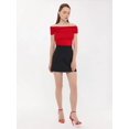 thumbnail image 2 of Off-Shoulder Ruched Bodycon Top, 2 of 5