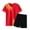 A22-Watermelon Red, variant on Hessimy Boys' Active Shorts Set 2 Pieces T-Shirt and Quick Drying Shorts Summer Activewear Sets,Jogging Football Tracksuit 18-24 Months