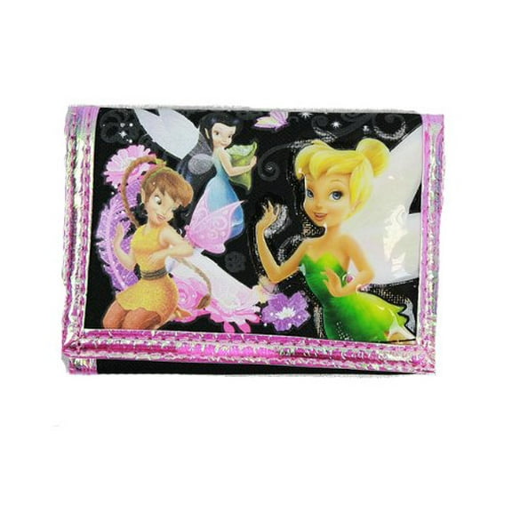 Trifold Wallet - Disney - Tinkerbell - Black New Gift Toys Licensed a00182