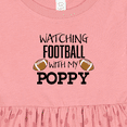 thumbnail image 4 of Inktastic Watching Football with My Poppy Girls Baby Dress, 4 of 5