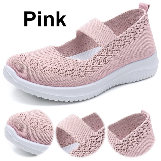 Zapatos enfermería para correr mujeres malla transpirable anti-Slip al aire libre
