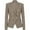 Khaki, variant on Women's Casual Button Down Blazer Jacket Lightweight Spring Autumn Short Coat Lounge Suit L Size Khaki