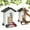 White, variant on Squirrel Proof Metal Bird Feeder 8LBS Large Capacity Weight-Activated Perches Outdoor