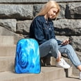 thumbnail image 6 of Honeii Blue Shell Print Clear Backpack Heavy Duty Transparent Bag 17" See Through BookBag for Women Men Adults Work Festival Sports Travel, 6 of 7