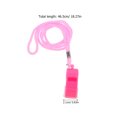 thumbnail image 2 of Raindrops 6Ud Silbato Plástico Rosa Para Y Entrenamiento Sonido Con Cordón Y Boquilla, 2 of 6