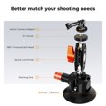 thumbnail image 3 of K&F CONCEPT 3" Suction Cup Mount with 360° Double Ball Head Magic Arm, 1/4" Screw Threads, Quick Release Car Mount Compatible with DJI Insta360, 3 of 8