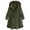 A-Green, variant on Cnbwig Winter Coats for Women Autumn Solid Color Corduroyece Hooded Thick Mid Length Jacket Button Down Coat with Pocket Daily Coats for Ladies A-Black L