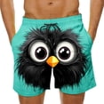 thumbnail image 2 of COSFO Summer Swim Shorts for Men Casual Funny Animal Print Beach Board Shorts Elastic Waist Relaxed Fit Drawstring Breathable Quick Dry Swim Shorts, 2 of 6