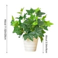 thumbnail image 3 of Xecvkr Artificial Pothos in Pot Fake Green Vine for Home Office Desk Decor Indoor Houseplant Simulation Greenery 11.02 Inches Tall Realistic Leaves Low Maintenance, 3 of 6