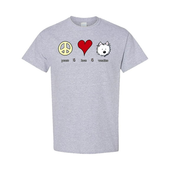 Inktastic Peace Love Westies T-Shirt