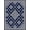 Blue, Pattern 1, variant on ODIKA 8'x10' Washable Area Rug Durable, Non-Slip Front Door Trellis Covering Featuring Geometric Motifs Entrance for Living Room, Under Sectional, Family