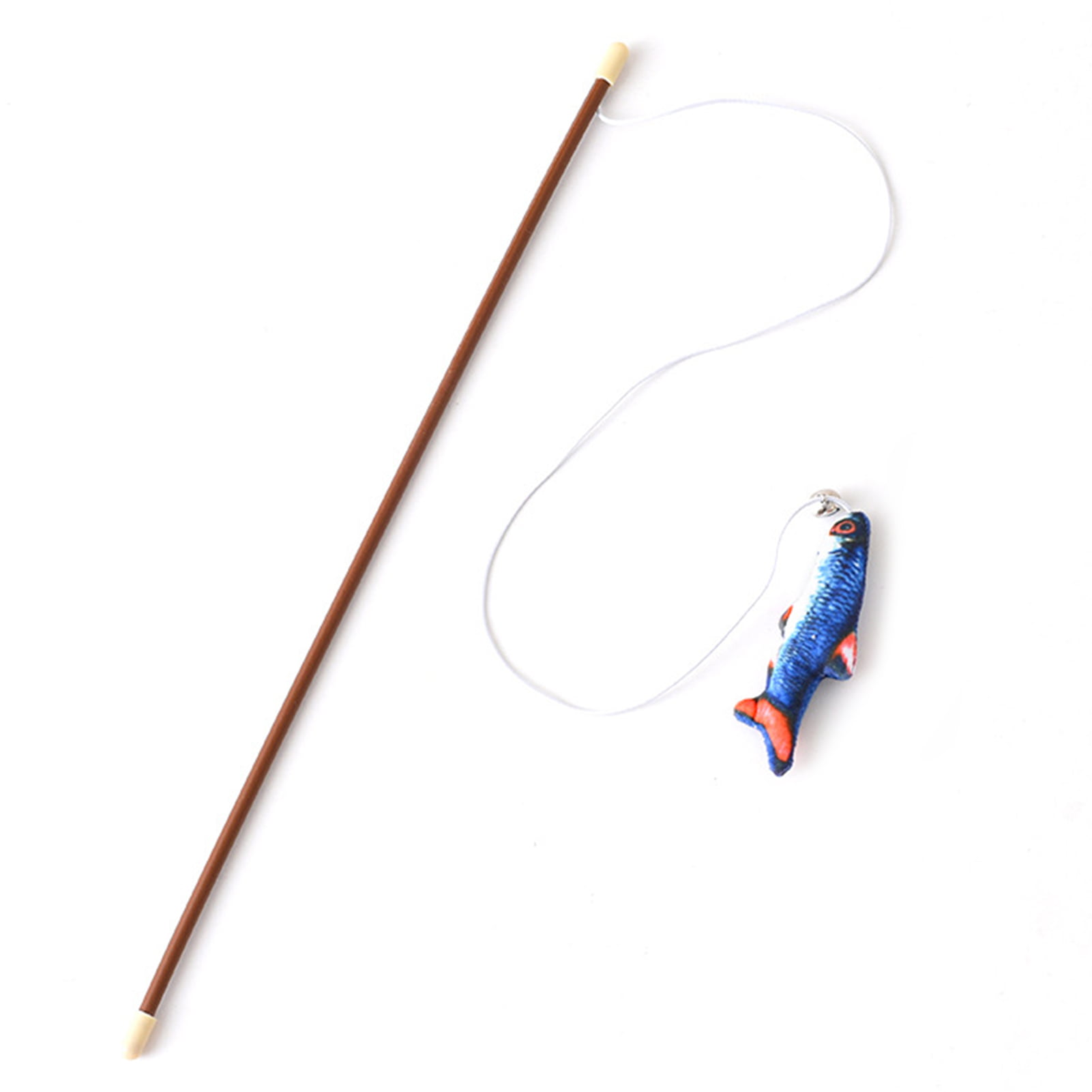 Reheyre Cat Stick Toy Resistant to Bite Stress Relief Long Fishing