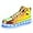 Dazzle Gold, variant on Light Up Shoes Men Women LED Shoes High Top Adult Light Up Sneakers Glow in The Dark Shoes with USB Recharging for Dancing Parties