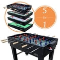 thumbnail image 1 of KICK Pentacle 55" 5-in-1 Multi Game Table (Black), 1 of 7