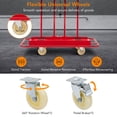 thumbnail image 6 of 2024 New Heavy Duty Drywall Cart, 1600lbs Load Capacity, Protective Sloping Angle and Handrail, 1600lbs Load Capacity, Four Smooth Running Casters for Garage, Home, Warehouse, 6 of 9