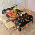 thumbnail image 4 of Witch Pumpkin Halloween Pattern Rectangle Tablecloth 60"x120",Waterproof Polyester Rectangle Table Cloth, Wipeable Spillproof Polyester Tablecloth for Dining, Camping, Indoor and Outdoor, 4 of 6