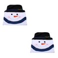 thumbnail image 2 of Monstrate Juego de fundas para sillas de cocina con muñeco de nieve navideño negro 2piezas Monstrate CBP008882, 2 of 5