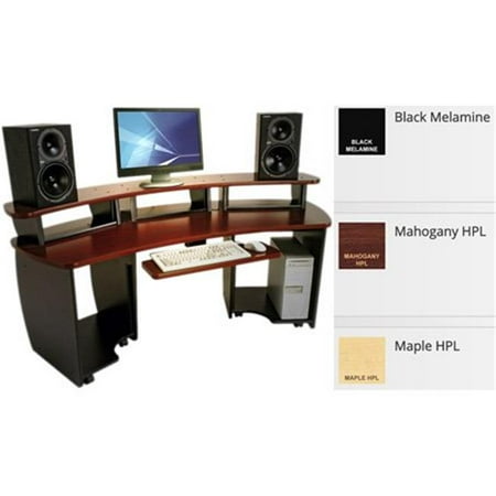 Omnirax Omni Ombk Audio Video Editing Desk Black Walmart Com