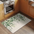 thumbnail image 2 of Rectangle Area Rugs 2 x 3 Ft, Green Leaves Non-Slip Residential Carpet, Summer Botanical Indoor Crawling Mats Runner Rugs for Living Room/Dining Room/Bedroom, 2 of 8