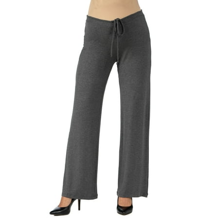 

24seven Comfort Apparel Comfortable Stretch Draw String Maternity Pants