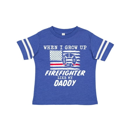 

Inktastic When I Grow up I want to be a Firefighter Like my Daddy Gift Toddler Boy or Toddler Girl T-Shirt