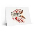 thumbnail image 2 of DistinctInk Greeting Card / Note Card - Valentine's Day Ibizan Hound - PACK of 3, 2 of 7