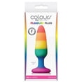 thumbnail image 1 of Colours Pleasure Silicone Anal Plug, Rainbow Edition, Small, 1 of 3