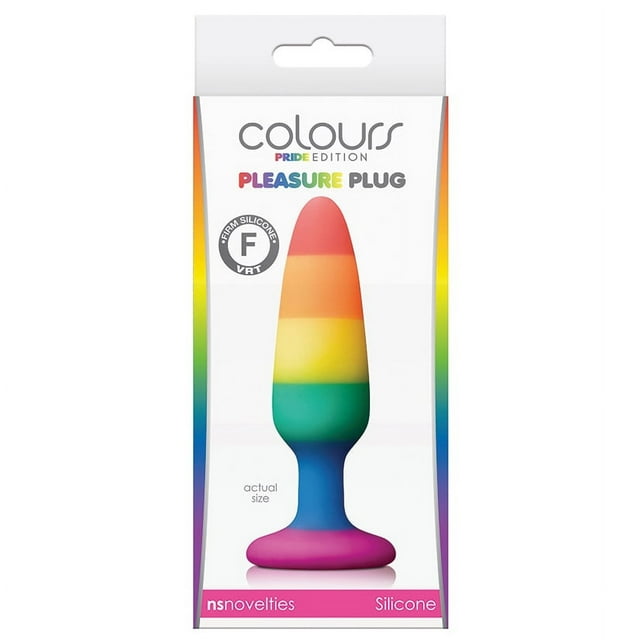 Colours Pleasure Silicone Anal Plug, Édition Arc-en-Ciel, Petit