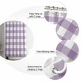 thumbnail image 3 of Lavender Purple Shower Curtain, 48" x 72", Buffalo Plaid Waterproof Bathroom Curtain Washable Shower Curtain Set with 12 Hooks, 3 of 6