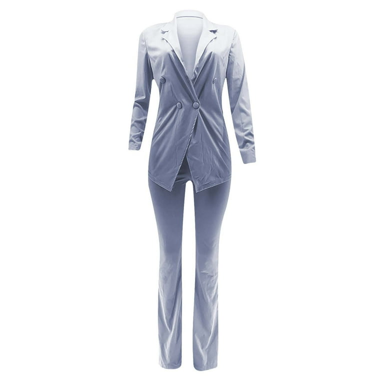 Ladies Fashion Casual Slim Solid Color Suit Suit Office Two-piece Suit