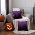 thumbnail image 3 of 2PCS Throw Pillow Covers, Decorative Thanksgiving Halloween Christmas Pillow Covers 18x18, Soft Cushion Pillow Cases for Sofa Couch Bed Livingroom Bedroom Chair Office Home Farmhouse Decor, No Insert, 3 of 6