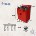 thumbnail image 2 of Parrilla de Anaquel Gas L.P. Fraga P333 6 Quemadores, Encendido Manual, Gas L.P. Hecho en México., 2 of 5