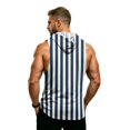 thumbnail image 7 of Camouflage Sleeveless Hoodie For Men, Muscle Fit Pullover Tank with Kangaroo Pocket - Quick-Dry Workout Vest for Gym & Bodybuilding White XXXXXL, 7 of 7