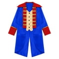 thumbnail image 3 of Aislor Manteau Prince Médiéval pour Enfants Garçons Révolutionnaire de Guerre à Manches Longues Queue-de-Pie Victorienne Blazers Manteau de Magicien de Spectacle Bleu Royal 16, 3 of 6