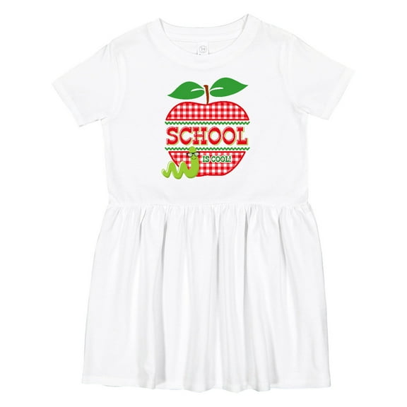 Inktastic Apple School is Cool Girls Toddler Dress