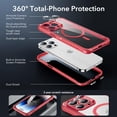 thumbnail image 3 of Funda de teléfono ESR para iPhone 14 Pro Max con vidrio templado rojo, 3 of 8