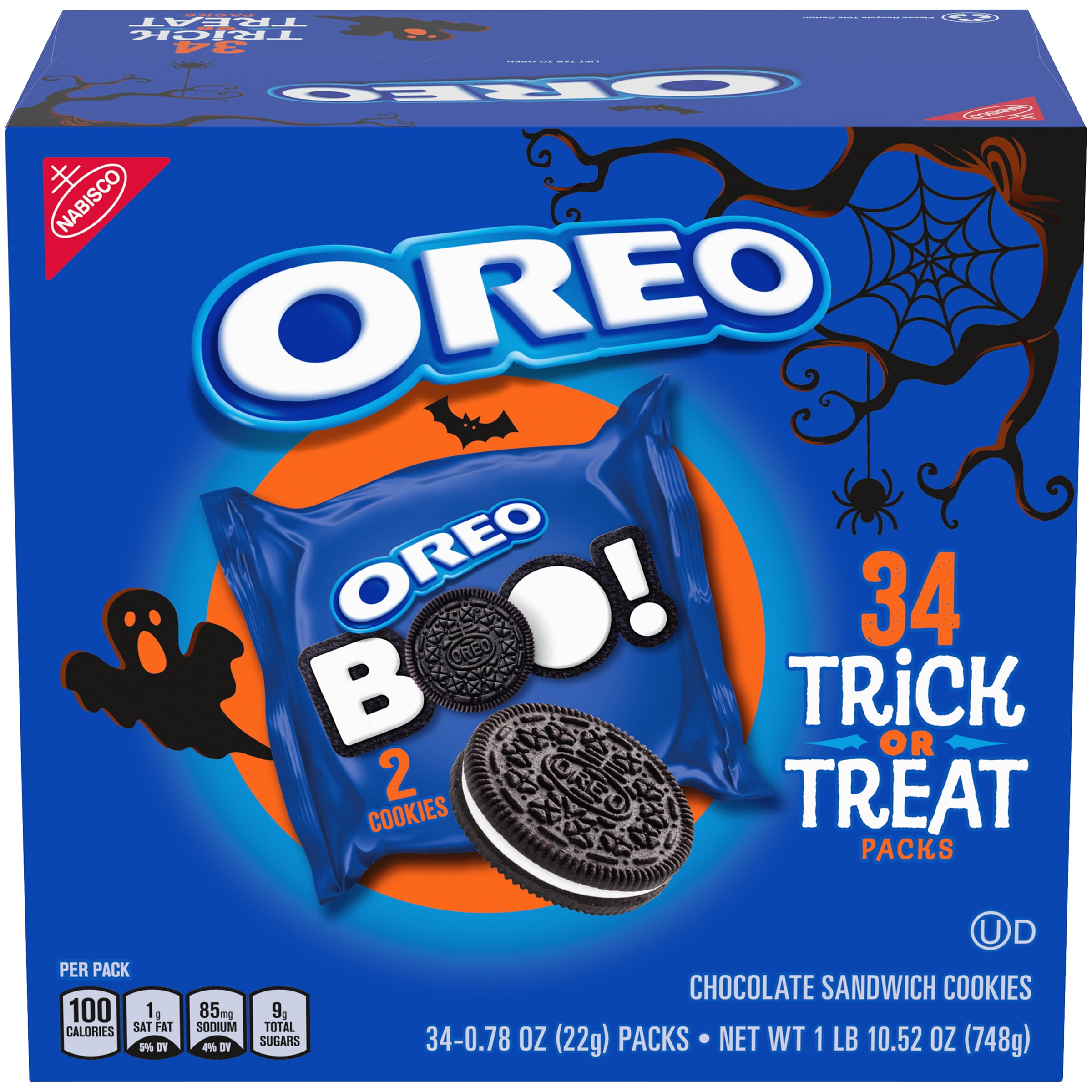 Nabisco Oreo Halloween Snack Pack, 34 Ct