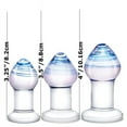 thumbnail image 5 of Glas Pleasure Droplets 3 Piece Glass Anal Plug Set, Clear, 5 of 5