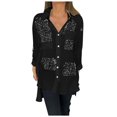 thumbnail image 1 of WEAIXIMIUNG Shirts for Women Trendy Summer Pack Ladies Top Fashion Long Sleeve Lapel Shirt Printed Shirt, 1 of 5