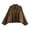 Brown, variant on Women Long Sleeve Collared Button Front Cropped Twill Shacket Regular Fit Chest Pocket Short Cargo Shirt Jacket Mid Weight Wrinkle Resistant Casual Transitional Layering