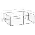 thumbnail image 6 of Dog Kennel Charmma Outdoor Dog Pen Silver 43.1 ft² Steel, 6 of 6