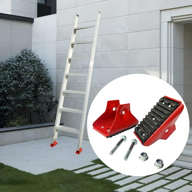 2x Juego de zapatos de repuesto para escalera extensible shamjiam DE1526-2CN