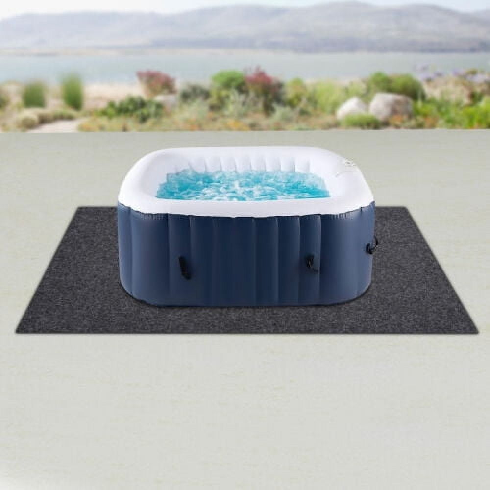 74 X 72 Extra Large Hot Tub Pad Inflatable Hot Tub Mat Outdoor Indoor Ground