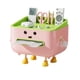 thumbnail image 5 of Bonita funda para caja de pañuelos, soporte para caja de pañuelos con patas y soporte para teléfono, dispensador de pañuelos multifuncional con compartimentos para organizar el escritorio en casa., 5 of 8