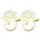 thumbnail image 3 of Servilletero Simulación De Bolsa 2 Anillos De Servilletas De Flores Para Fiestas De Aniversario Para Navidad ANGGREK Otros, 3 of 8