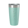 thumbnail image 1 of Gainesville Lake Map Tumbler Travel Mug Insulated Laser Engraved Coffee Cup Alabama 20 oz Teal, 1 of 1