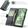 thumbnail image 2 of Flip Wallet Case for Google Pixel 8a, with RFID Blocking Credit Card Slot Kickstand Magnetic Closure Protective Phone Cover Women Men for Google Pixel 8a (Black), 2 of 18