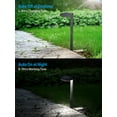 thumbnail image 2 of 6 Pack 2CCT Solar Path Lights, Dimmable, Auto Dusk to Dawn Landscape Pathway Lights for Sidewalk, Driveway, Garden, 2700K Soft White /4000K Cool White, IP65, 120lm, Black, 2 of 7