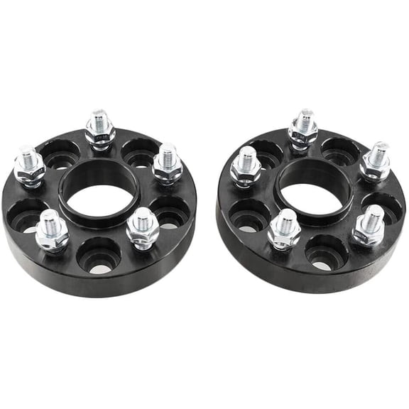 CWA 5x115 Hubcentric Wheel Spacers 1" Inch Thick Compatible with Chrysler 300 25mm 14x1.5 Grade 12.9 Studs Set of 2